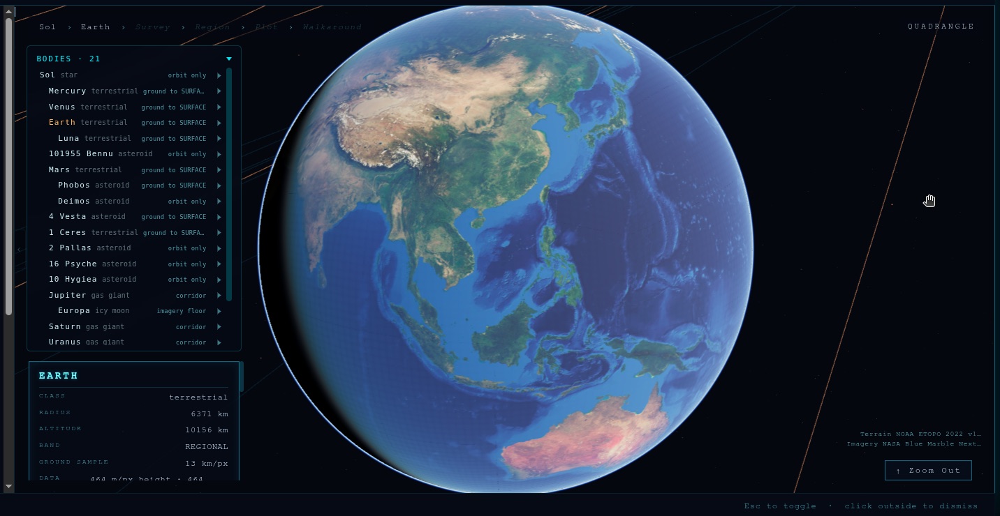 Earth, rendered in 4XCiv Explore